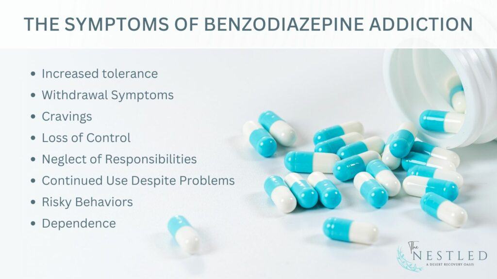symptoms of benzodiazepine addiction