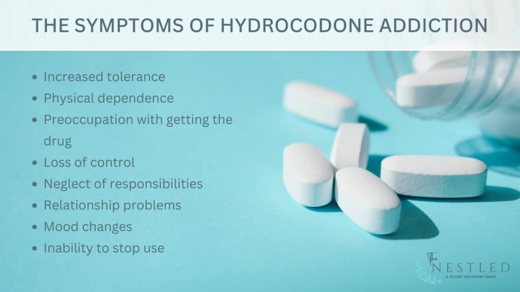 symptoms of hydrocodone addiction