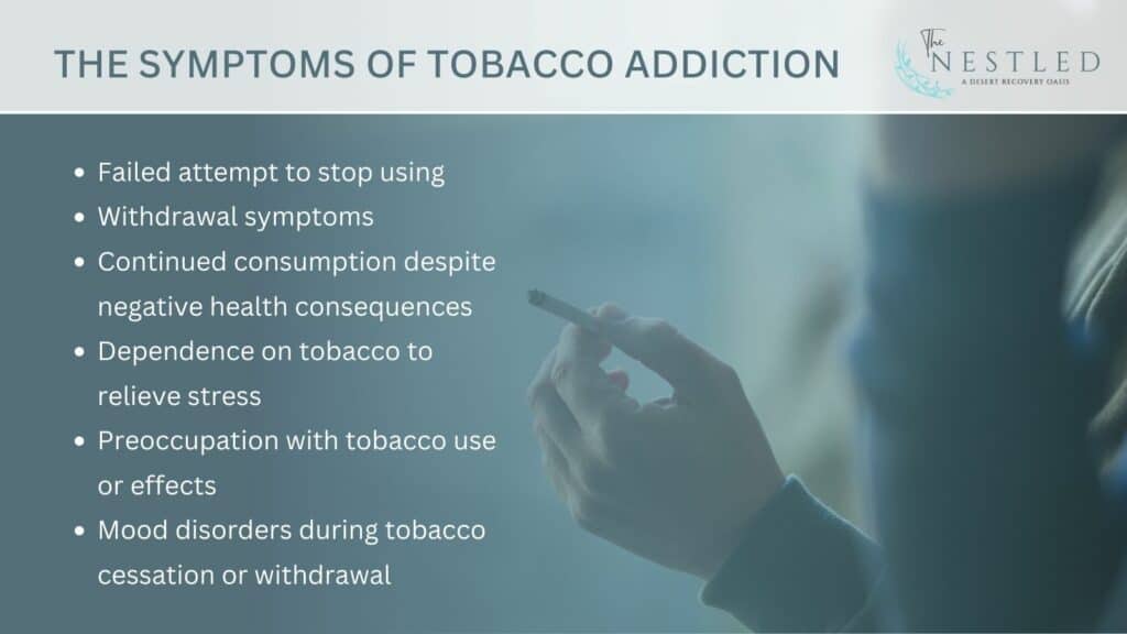 symptoms of tobacco addiction