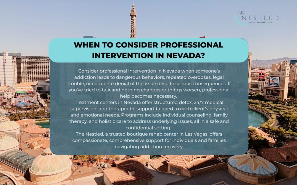 When to Consider Professional Intervention in Nevada