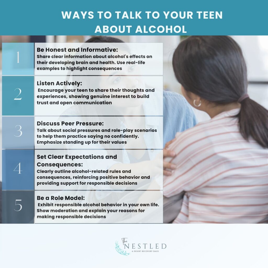 ways to talk to your teen about alcohol
